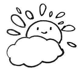 多云天的简笔画