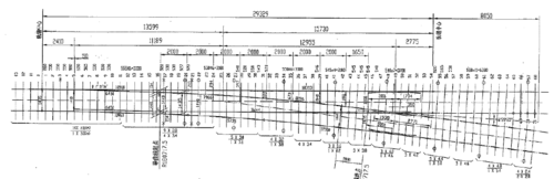 9号道岔整体道床主要尺寸布置图(地铁9号道岔)
