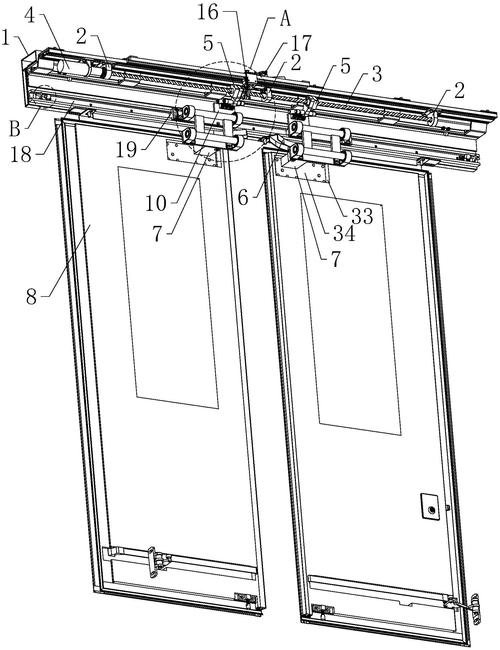 一种丝杆驱动式塞拉门结构