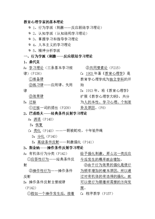 教育心理学家的基本理论.doc