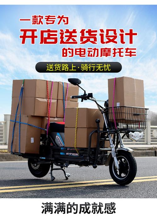 载重王电动车60v72v拉货载货送货电瓶车电动摩托车外卖路霸铁皮车平原