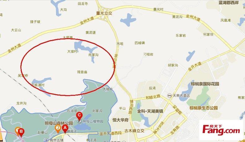 恒大百万方大盘杀入照母山 三足鼎立局面骤显