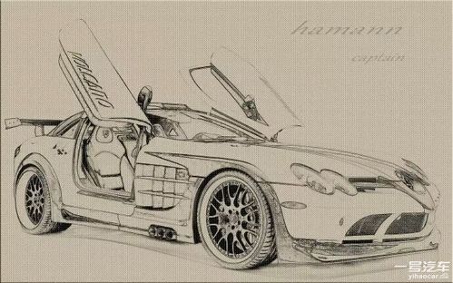 才知道,那么多年的素描是白画了! 一号汽车