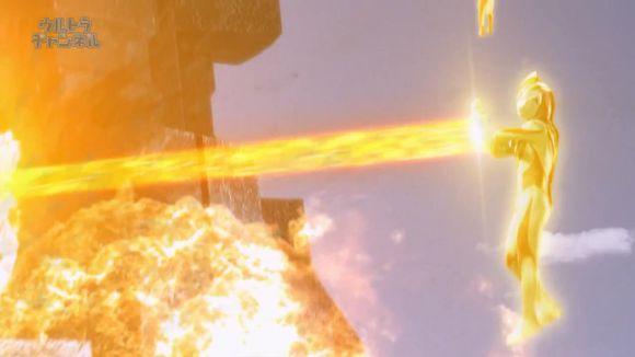 在全身闪耀着金色光芒的状态下使用.《新奥特曼列传》141.决战!