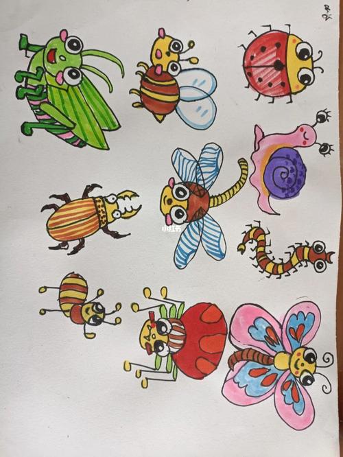 昆虫简笔画_简笔画_兴趣爱好_绘画