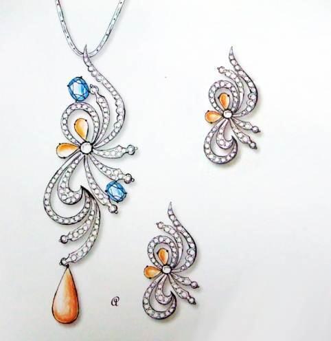 配饰手稿搜集作品-配饰手稿搜集款式图