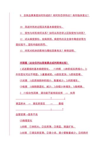 病理考试名词解释与简答题最全.doc