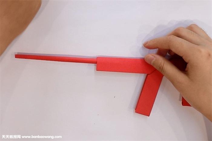 98k狙击枪折纸教程