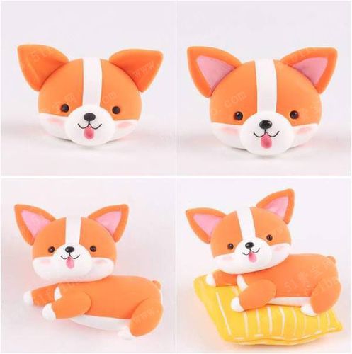 教程列表 内容详情 按照上图的样子粘上柯基的四肢以及小尾巴,最后做