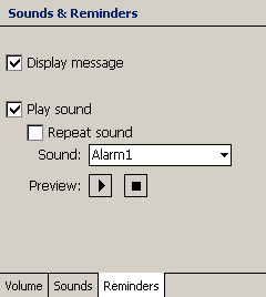 sounds & reminders. reminders