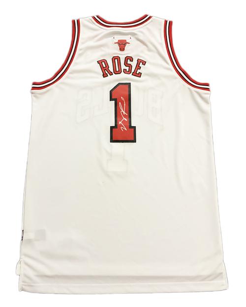 德里克罗斯亲笔签名球衣 公牛队1号罗斯篮球服 含证书