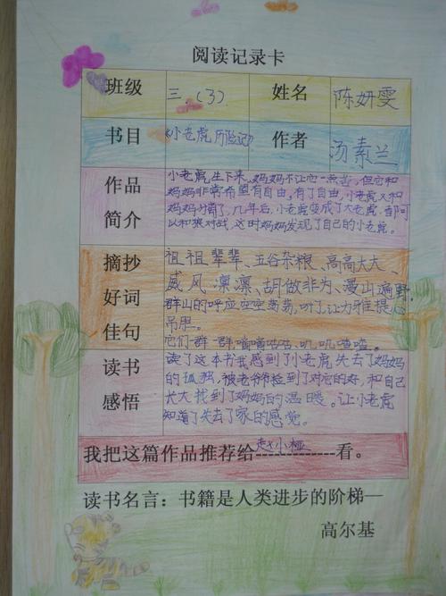 小老虎历险记读书卡小老虎历险记读书卡怎么做