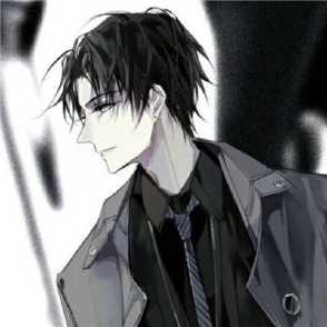 成熟稳重动漫头像黑白