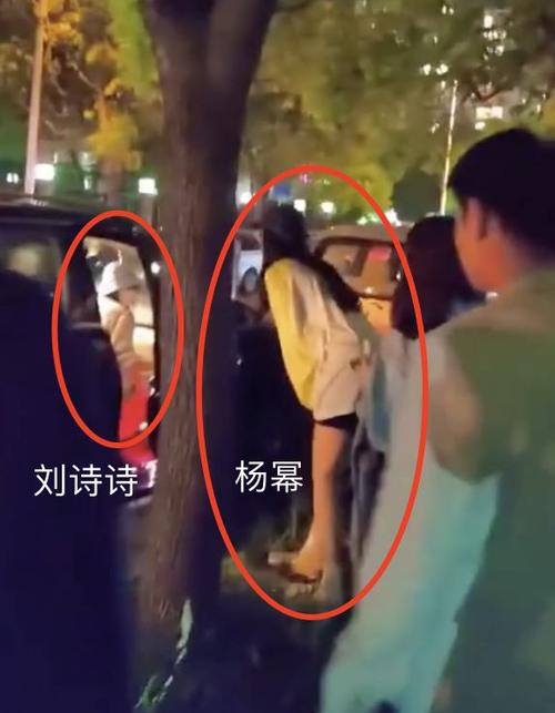 诗幂cp再发糖杨幂刘诗诗参加晚会坐一起挽手下班太好嗑