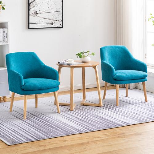 北欧单人沙发椅拆洗实木懒人卧室小沙发小户型网红款阳台休闲椅子视频