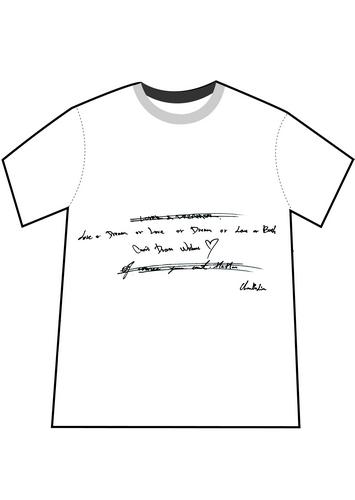 陈柏霖设计t恤原稿