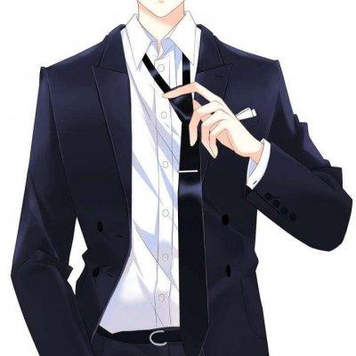 穿西装的动漫男生头像