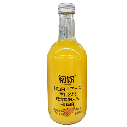 初饮复合乳酸菌芒果汁饮品 333ml/瓶