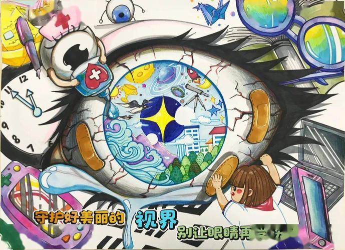 教育前沿61健康教育浦东学子近视防控海报鉴赏