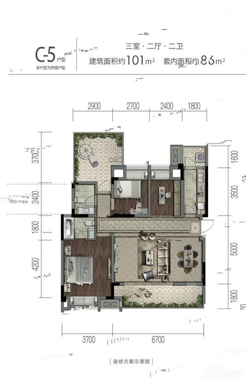 万腾御景城c-5户型