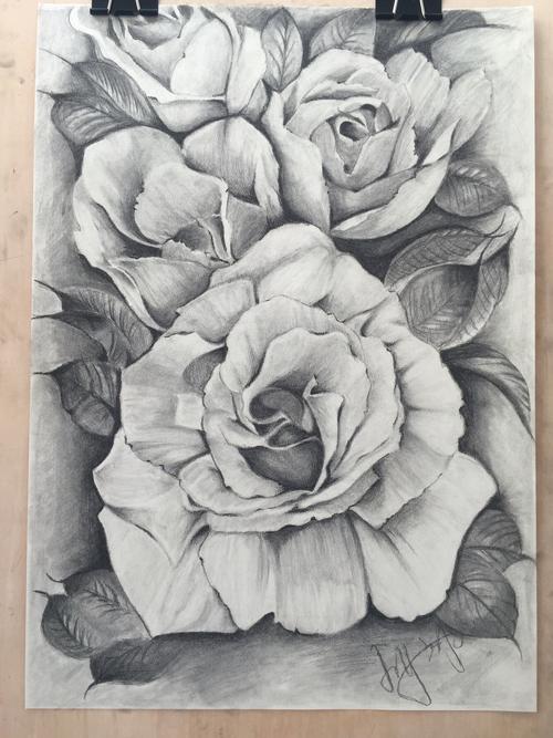 素描临摹|纯艺术|绘画|有两只喵 - 原创作品 - 站酷