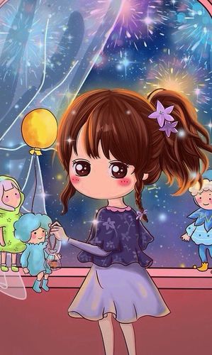 q版人物卡通图片之小清新q版动漫女生美图