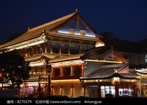 呼和浩特月明楼夜景