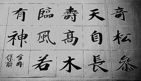 《张黑女》书法集字对联