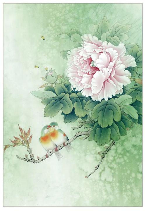 书画联盟丨李晓明老师工笔画牡丹相思瑶池春绘制步骤解析
