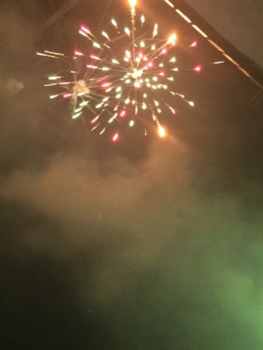 陆增宇一除夕夜放鞭炮