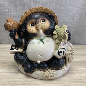 日本料理店信乐烧招福狸猫装饰摆件日式招财正版代购家居客厅创意