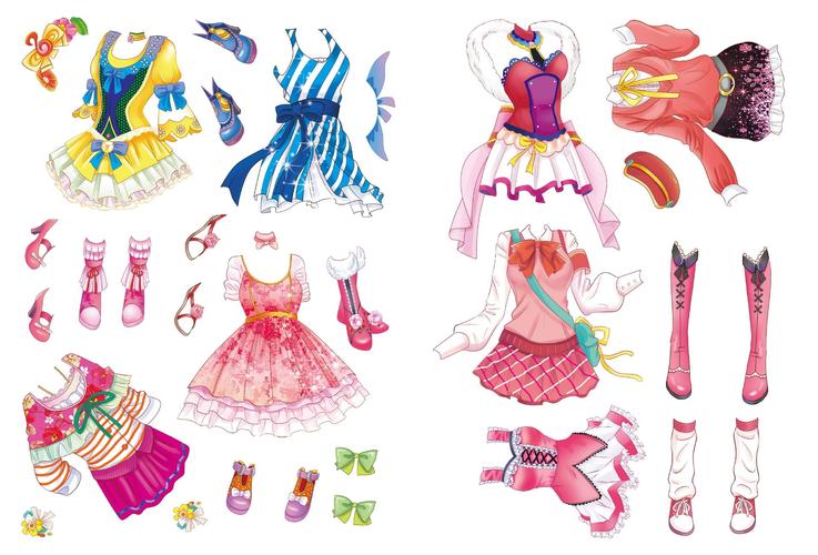 《可爱长发公主》公主换装贴纸