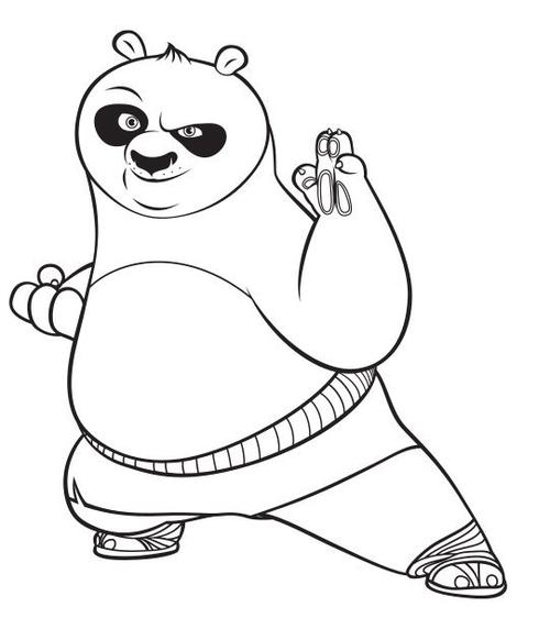 2020年功夫熊猫简笔画图片大全