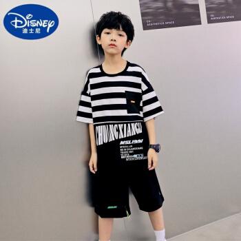 迪士尼612岁男孩夏天穿的男童夏装套装童装短袖21新款潮洋气中大儿童
