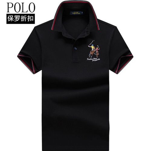 香港品牌保罗男装短袖t恤polo衫商务休闲翻领青年时尚