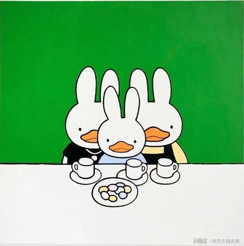 也就是说,有网友发现冯院长的艺术展《鸭兔元旦》的作品和家喻户晓的