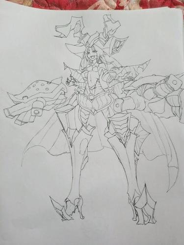 简笔画 首页 看图购 哥莫拉简笔画步骤 第1页   1 骷髅怪兽雷德王 2