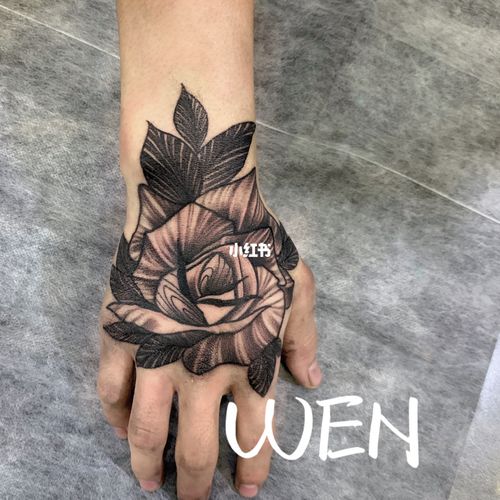 手背纹身 素花纹身 小清新纹身_纹身_小清新纹身_莆田
