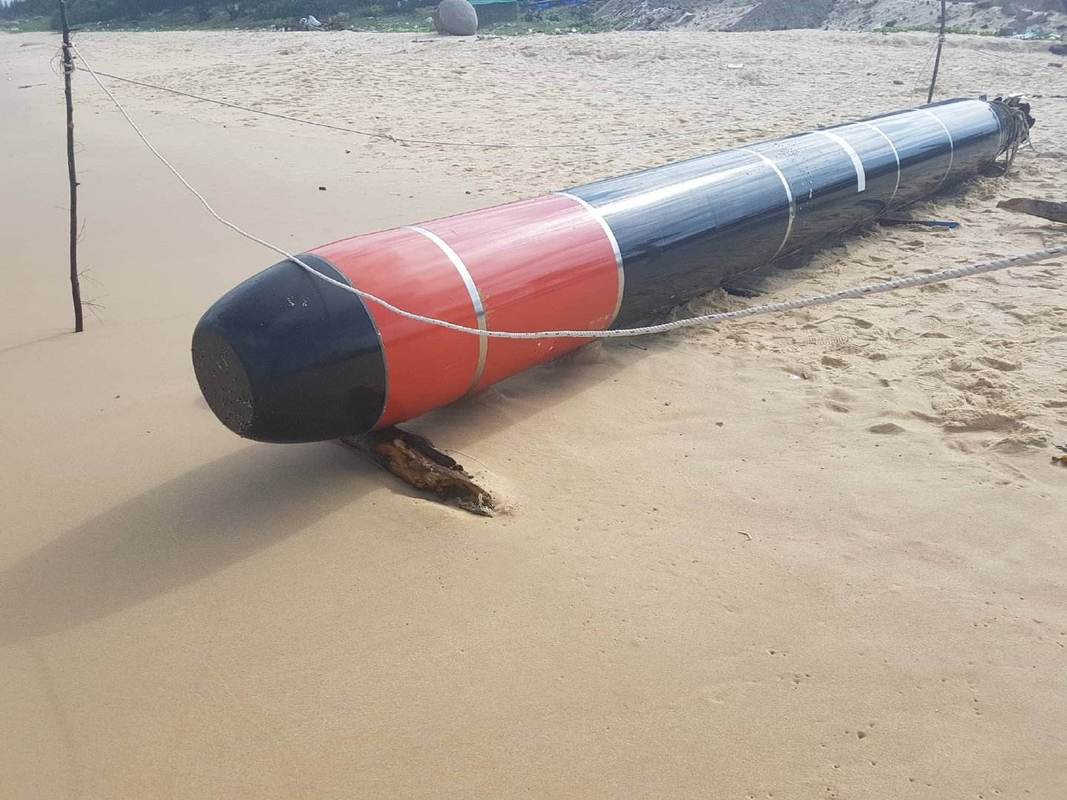 越渔民捡到1神秘宝贝,全球仅6国能造,疑似鱼-6型鱼雷