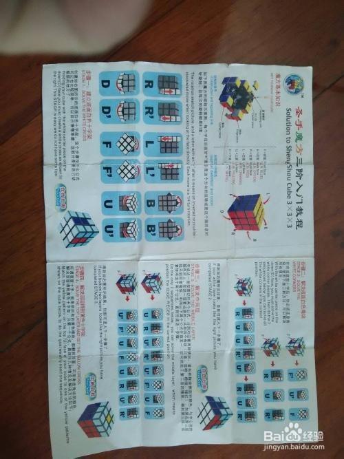 1 重点步骤,如下图 2 三阶魔方的玩法口诀是:底部架十字,底角归位,中