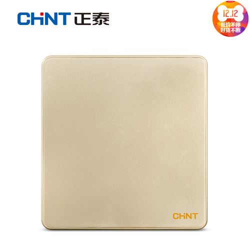 空白面板金色盖板 正泰电工人气热卖官网正品包邮纯平淡香槟金