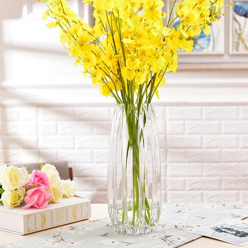 实惠网 文体 现代简欧玻璃花瓶摆件玫瑰百合大号客厅小清新透明插花
