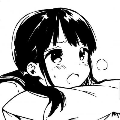 祁宋日系黑白闺蜜头像一左一右二次元女生可爱动漫头像