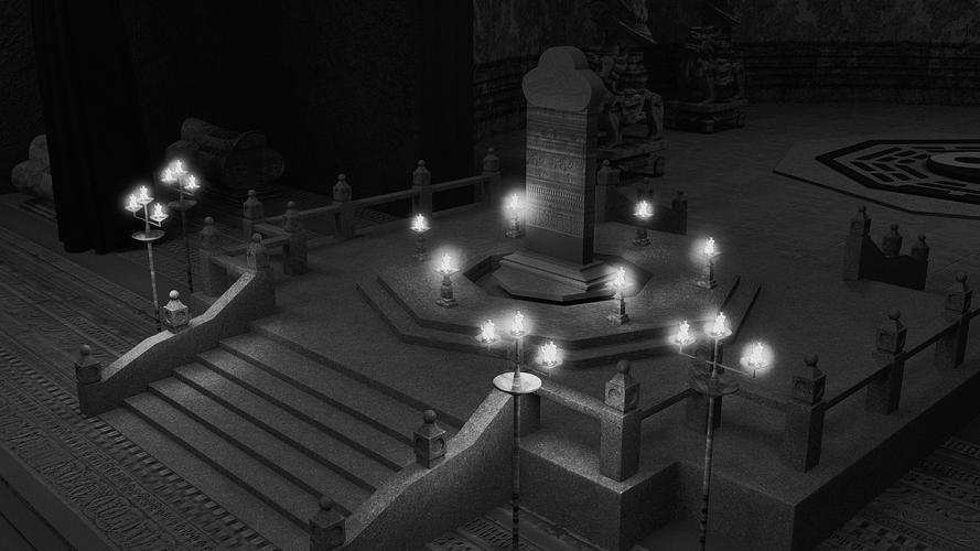《盗墓笔记》七星鲁王宫古墓三维场景建模渲染