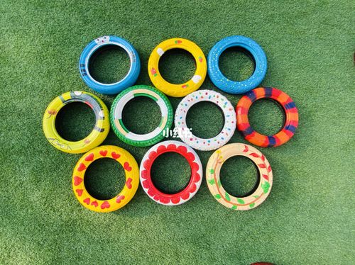 轮胎画轮胎彩绘幼儿园环创