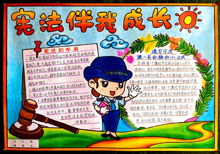 队员们以不同的画面展示"宪法在我心中", "宪法伴我成长","