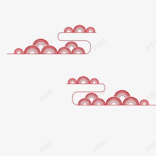 com 中国风 中秋佳节 古风 国庆节 祥云 红色祥云