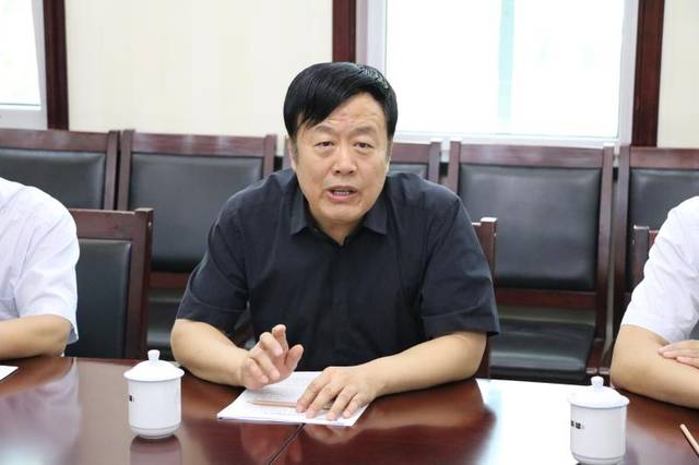 洪洞县委书记郑步电在山焦集团调研扫黑除恶工作