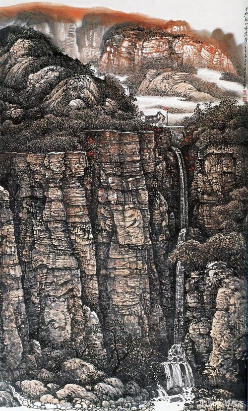 洛阳著名画家龚文尧先生山水画作品欣赏