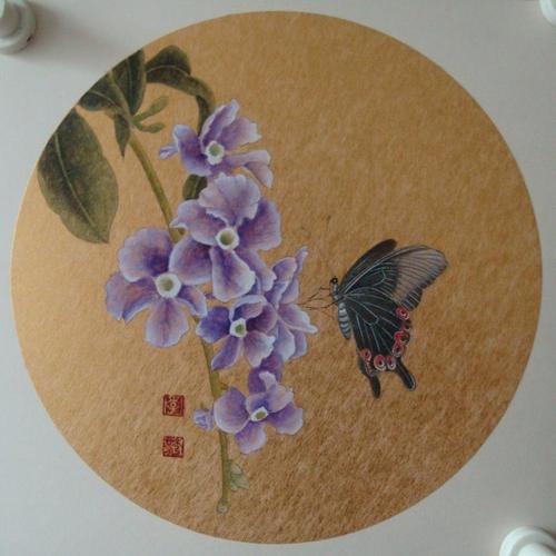 [转载]李秀芳工笔画小品系列选集 --花想容系列 --意象工笔